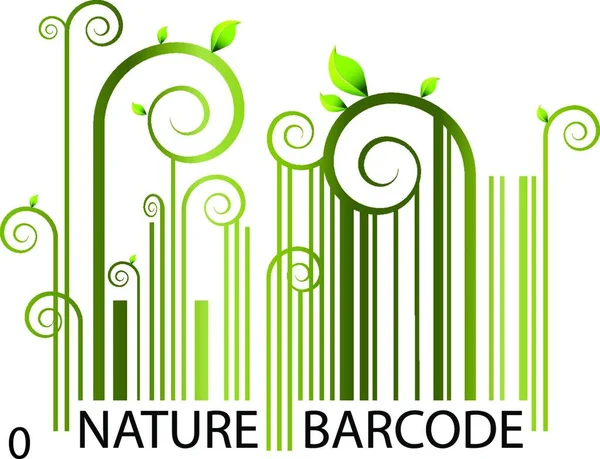 Nature Barcode Einfache Vektorillustration — Stockvektor