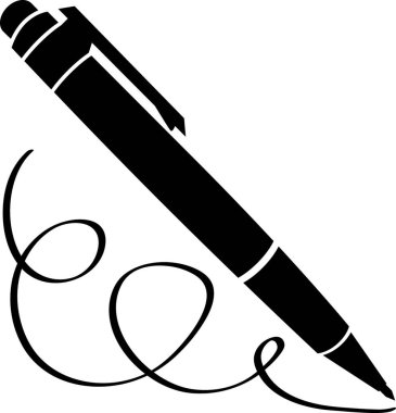 Kalem / İşaretleyici, basit vektör illüstrasyonu 