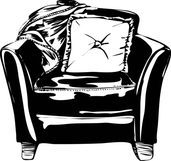 Cadeira Ícone Ilustração Vetorial — Vetor de Stock
