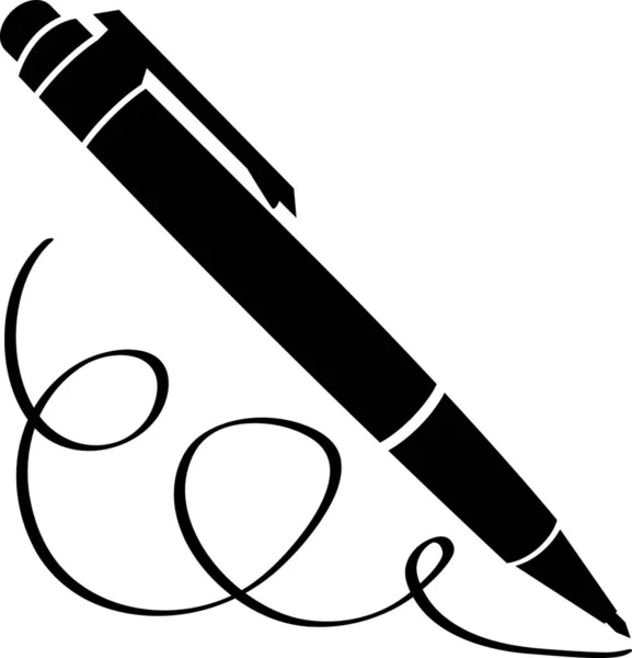 Kalem Şaretleyici Basit Vektör Illüstrasyonu — Stok Vektör