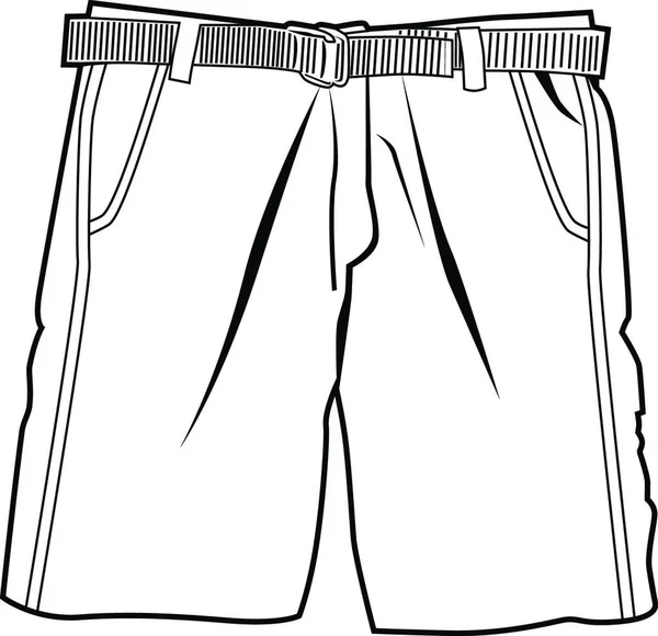 Ilustração Vetor Ícone Dos Shorts — Vetor de Stock