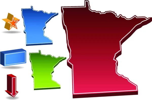 Minnesota Illustration Vectorielle — Image vectorielle