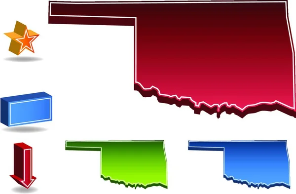 Illustration Vectorielle Oklahoma — Image vectorielle