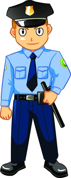 Policjant Ilustracja Wektora Graficznego — Wektor stockowy