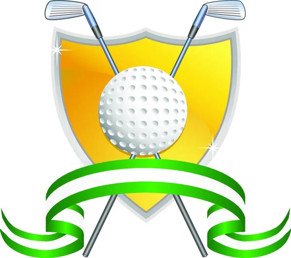 Golfing Icon Vector Illustration — Stock Vector