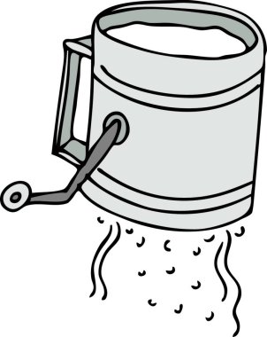 Un Sifter, grafik vektör çizimi