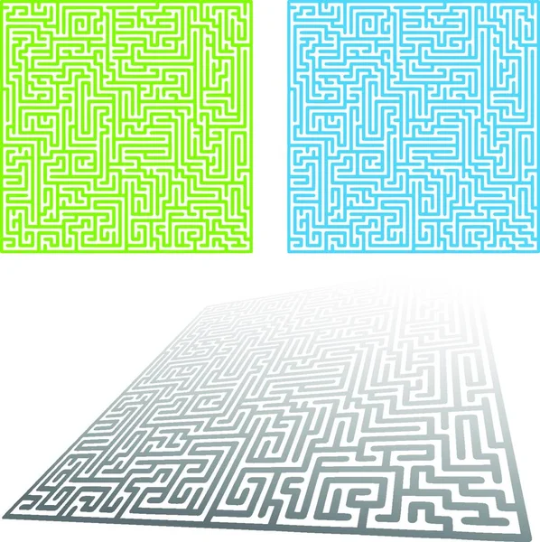 Labyrinthe Labyrinthe Illustration Web Simple — Image vectorielle