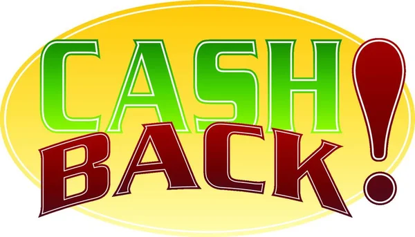 Cash Back Vector Illustration — Stock Vector