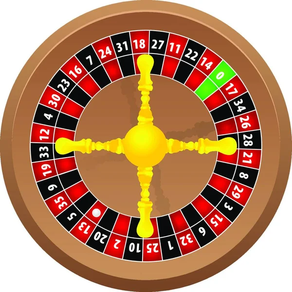 Casino Roulette Illustration Vectorielle Graphique — Image vectorielle