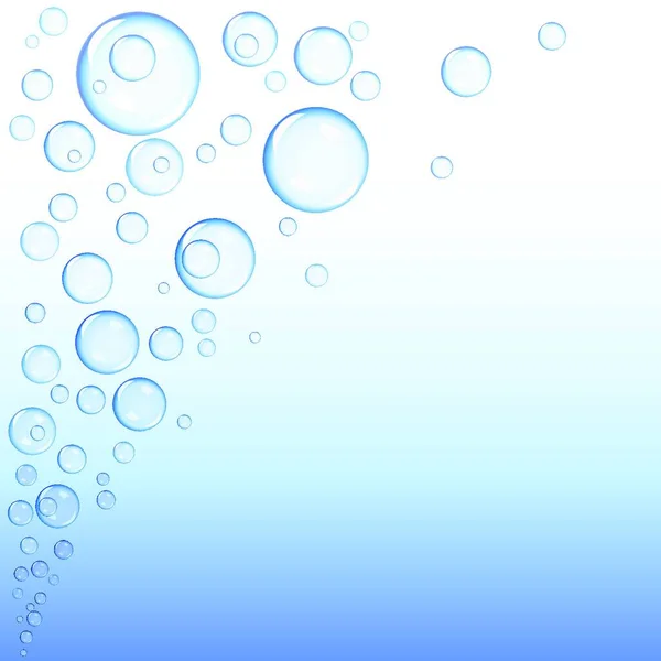 バブルの背景ベクトル図 — ストックベクタ