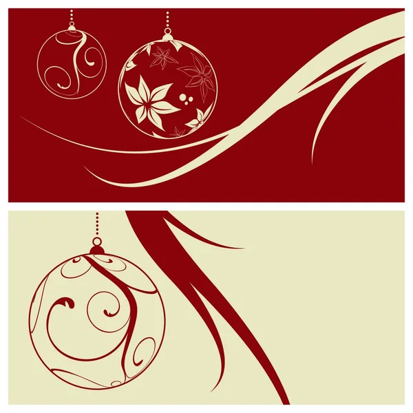 Fond Carte Noël Rouge — Image vectorielle