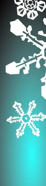 Three Snowflake Background Graphic Vector Illustration — Stock Vector