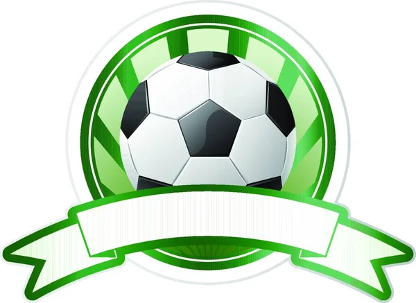 Emblema Futebol Ilustração Vetorial — Vetor de Stock
