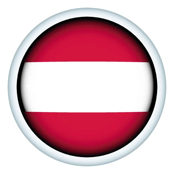 Tlačítko Lotyšské Vlajky Vektorová Ilustrace — Stockový vektor