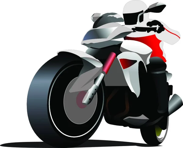 Biker Moderní Vektorová Ilustrace — Stockový vektor