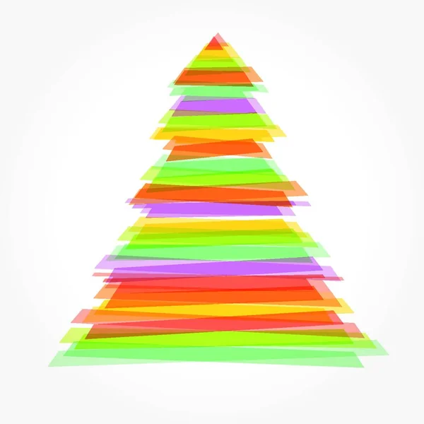 Illustration Vectorielle Abstraite Arbre Noël — Image vectorielle
