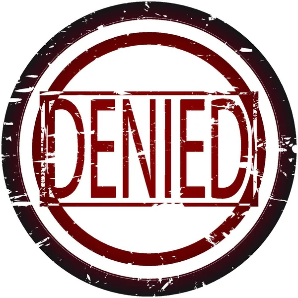 Denied Colorful Vector Illustration — Stock Vector