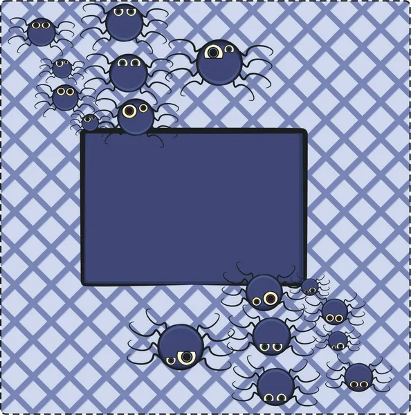Hämähäkinverkko Värikäs Vektorikuva — vektorikuva