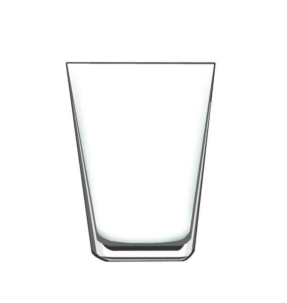 Trinkglas Grafische Vektorillustration — Stockvektor