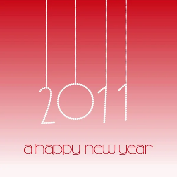 2011 Szczęśliwego Nowego Roku Graficzny Wektor Ilustracji — Wektor stockowy