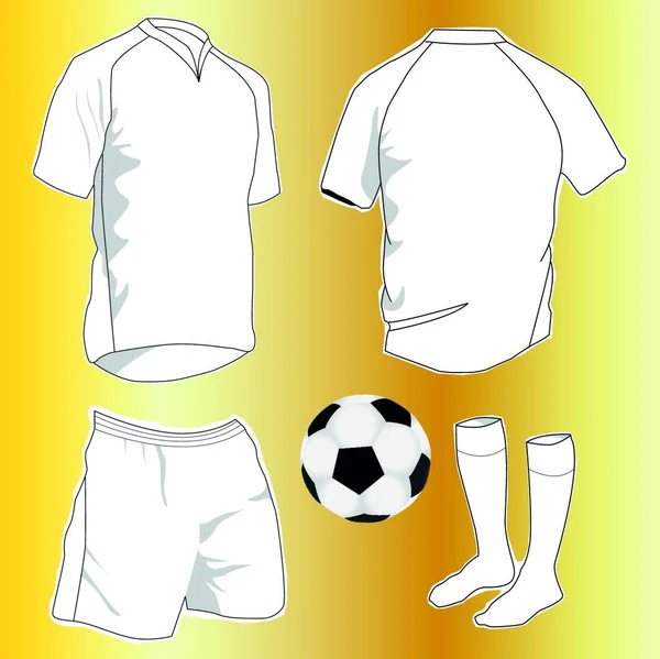 Ilustração Vetorial Colorida Uniformes Esportivos — Vetor de Stock