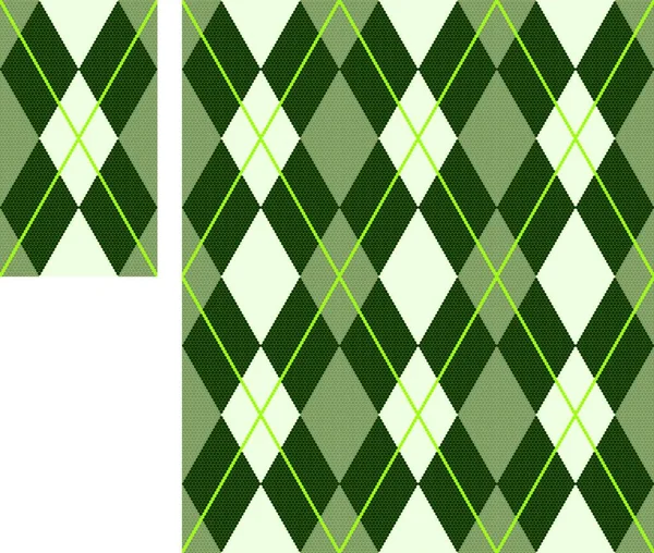 Motif Argyle Illustration Vectorielle Colorée — Image vectorielle