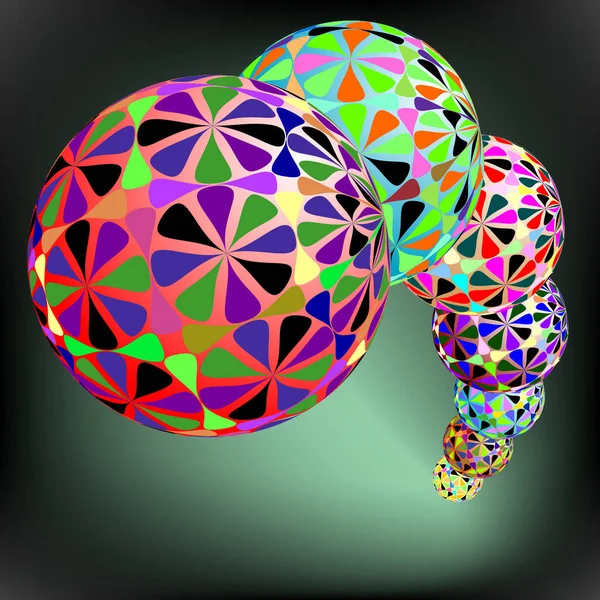 Векторная Иллюстрация Геометрических Пузырей — стоковый вектор