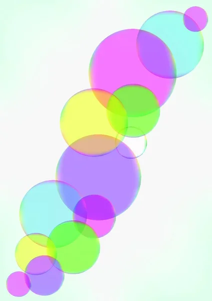 Kleur Bubbles Vector Illustratie — Stockvector