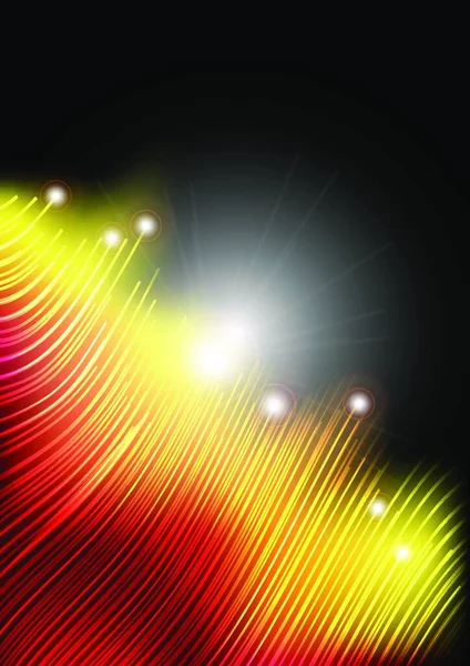 Illustration Vectorielle Fibres Lumineuses — Image vectorielle