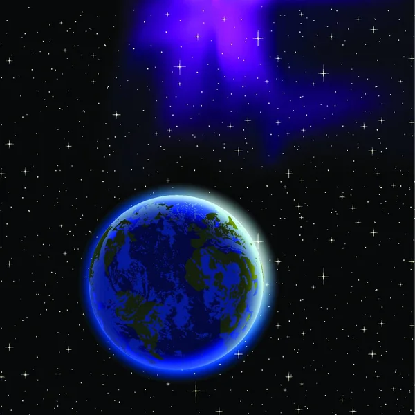 Planète Terre Vecteur Illustration — Image vectorielle