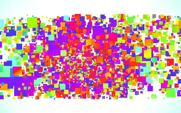 Abstracte Kleurrijke Deeltjesstroom — Stockvector