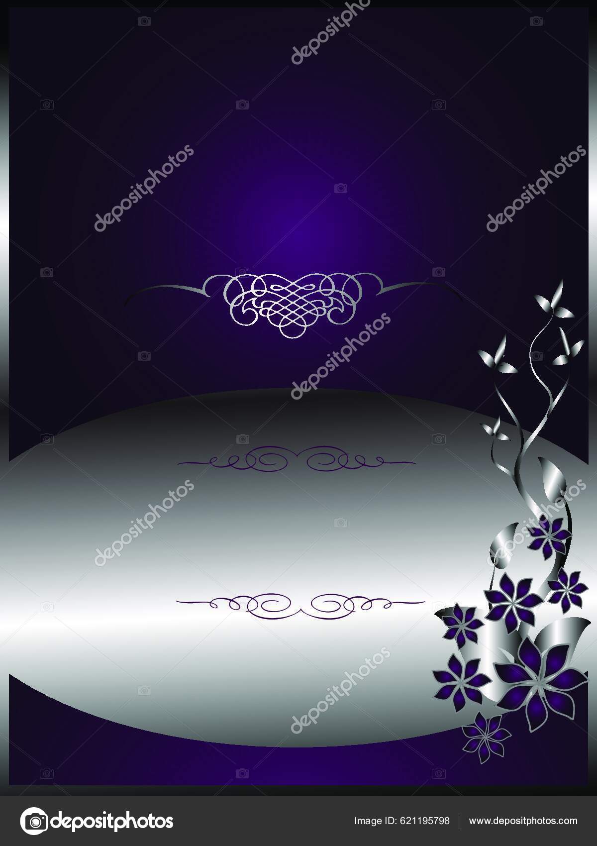 Silver Floral Menu Template Stock Vector by ©YAY Images 621195798 Silver Floral Menu Template Stock Vector by ©YAY Images 621195798
