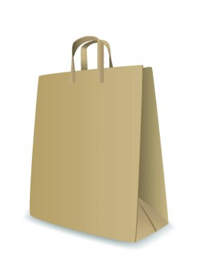 kağıt torba vektör çizim