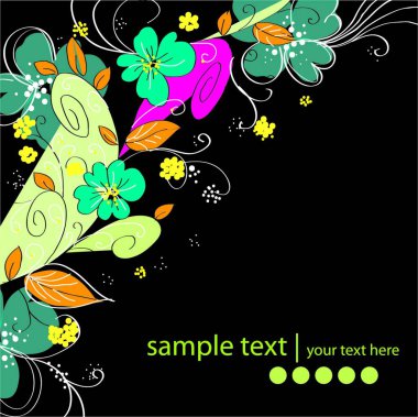 Vektör arkaplanı, renkli illüstrasyon