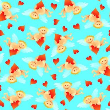 Kusursuz Melek Desenli vektör çizimi