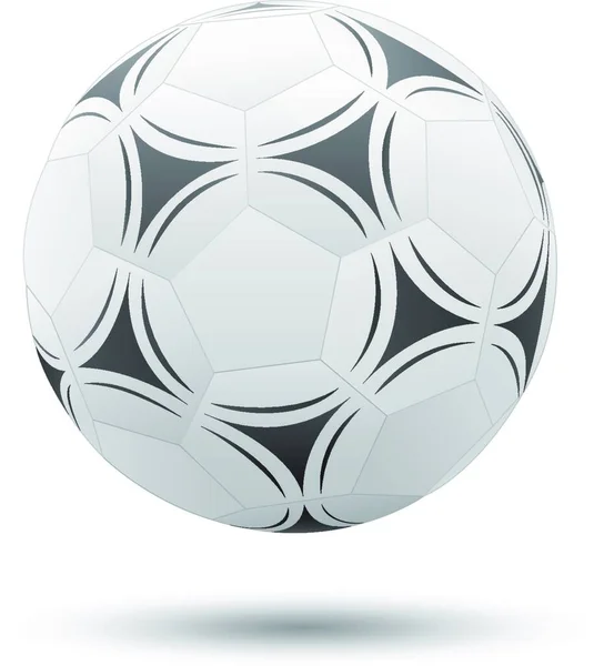 Futbol Topu Grafik Vektör Illüstrasyonu — Stok Vektör