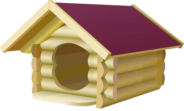 Cane Casa Vettoriale Illustrazione — Vettoriale Stock