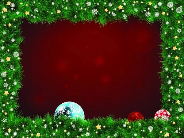 Weihnachtskarten Vorlage Vektorillustration — Stockvektor