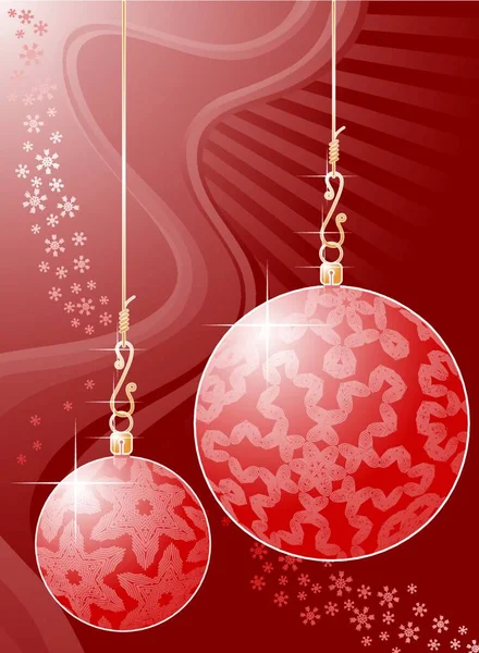 Christmas Balls Vector Illustration — Stock Vector