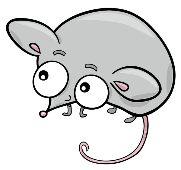 Ładny Mysz Wektor Ilustracja — Wektor stockowy