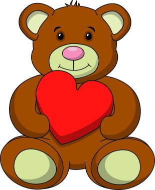 Oyuncak ayı, grafik vektör çizimi