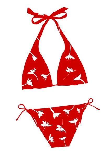 Moda Swimwear Ilustração Vetorial Gráfica —  Vetores de Stock