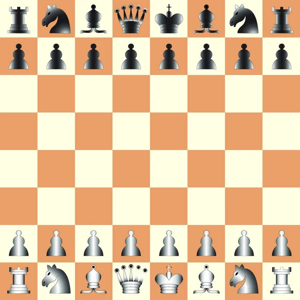 Šachové Figurky Vektorové Ilustrace — Stockový vektor