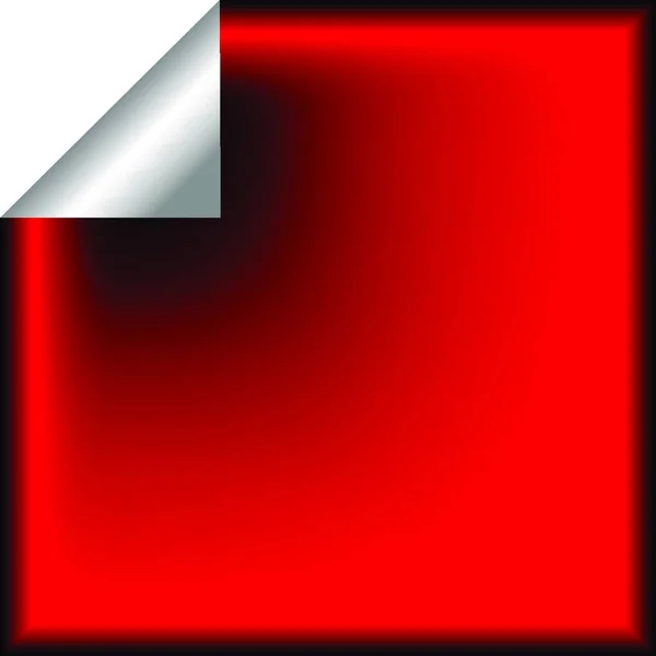 赤いステッカー ベクトルイラスト — ストックベクタ