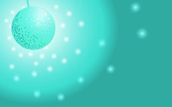 Blue Disco Ball Ilustración Vectorial Gráfica — Vector de stock