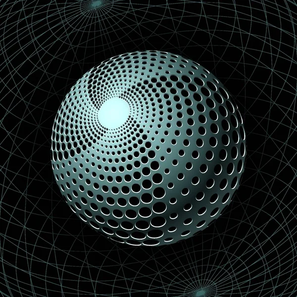 Gravity Sphere Simple Vector Illustration — Stock Vector