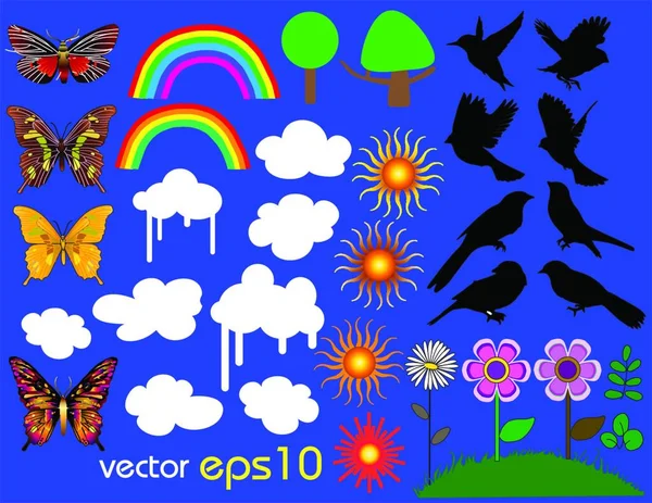 Letní Vektorová Ilustrace — Stockový vektor