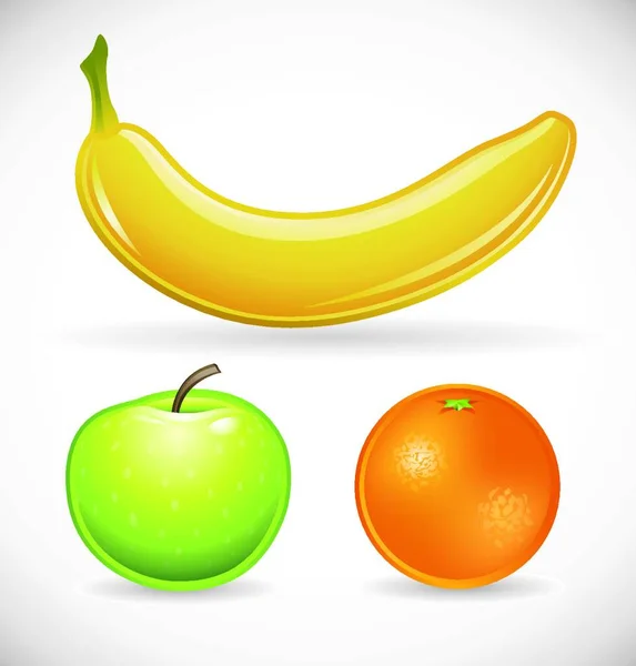 Fruits Set Vector Illustration — Stock Vector