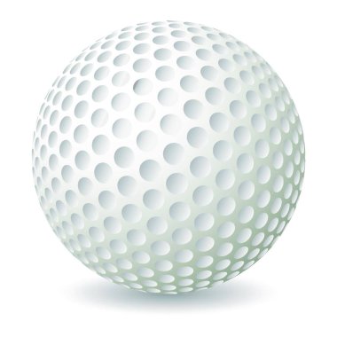 Golf topu vektör illüstrasyonu 