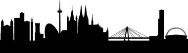 Cologne Skyline soyut vektör çizimi